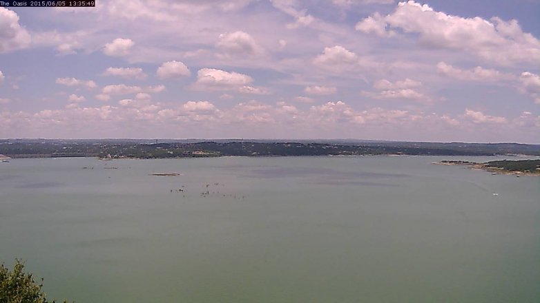 Lake Travis webcam, June 5, 2015 12:40 PM CT