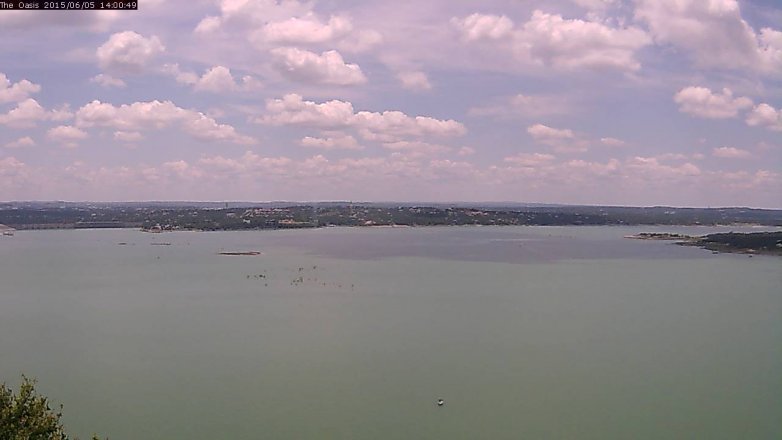 Lake Travis webcam, June 5, 2015 1:05 PM CT