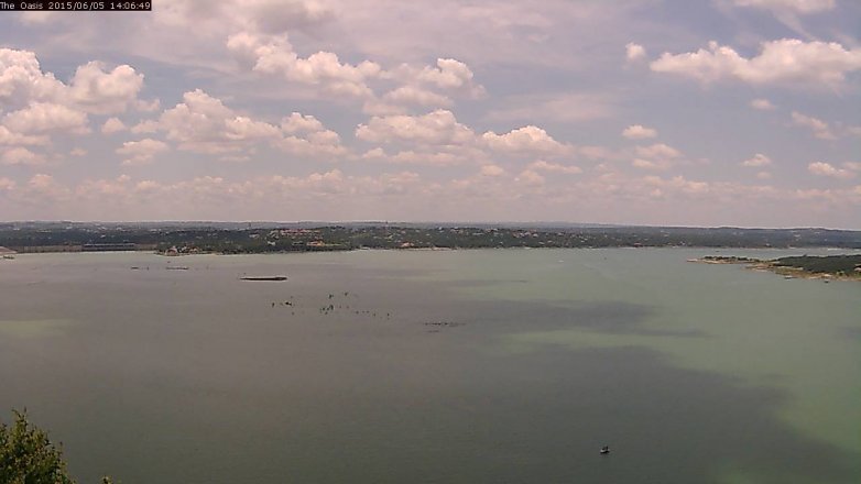 Lake Travis webcam, June 5, 2015 1:10 PM CT
