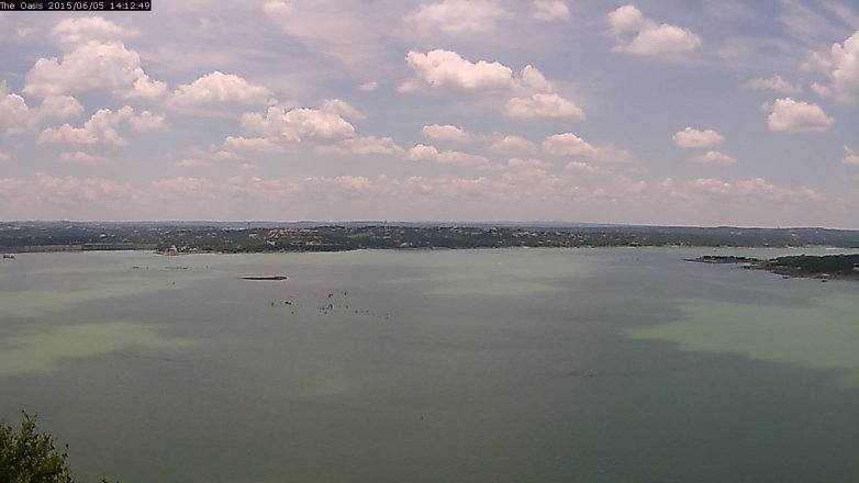 Lake Travis webcam, June 5, 2015 1:20 PM CT