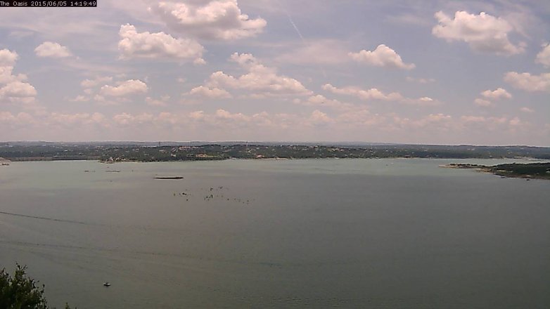 Lake Travis webcam, June 5, 2015 1:25 PM CT