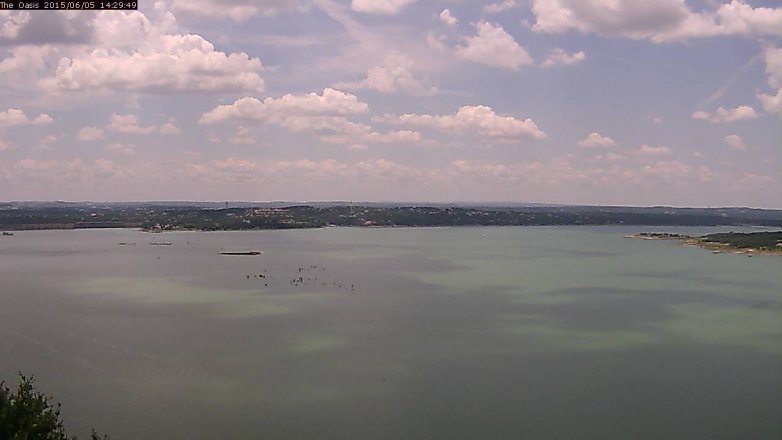 Lake Travis webcam, June 5, 2015 1:35 PM CT