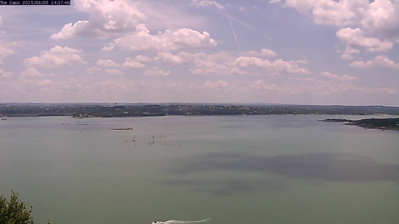 Lake Travis webcam, June 5, 2015 1:45 PM CT