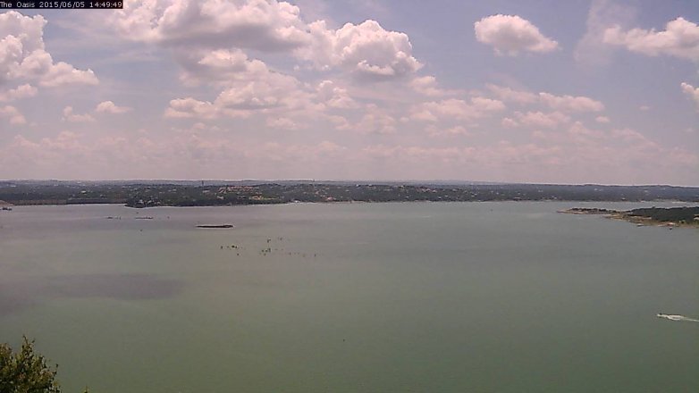 Lake Travis webcam, June 5, 2015 1:55 PM CT