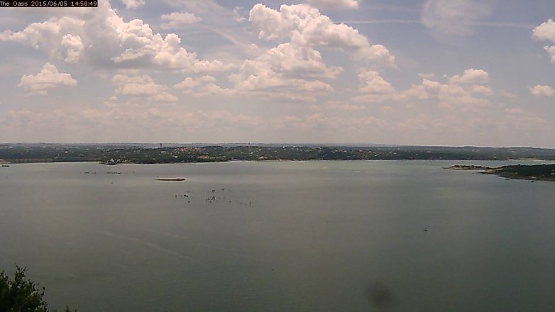 Lake Travis webcam, June 5, 2015 2:05 PM CT