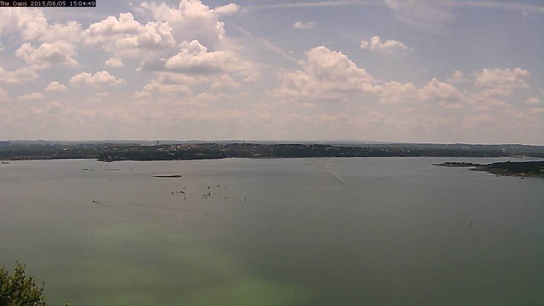 Lake Travis webcam, June 5, 2015 2:10 PM CT
