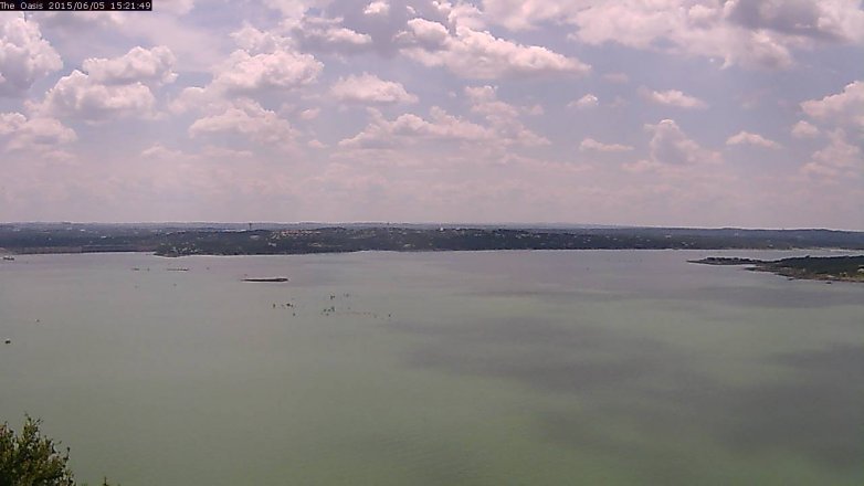 Lake Travis webcam, June 5, 2015 2:30 PM CT