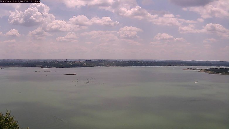 Lake Travis webcam, June 5, 2015 2:35 PM CT