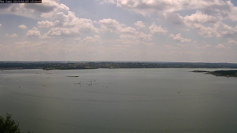 Lake Travis webcam, June 5, 2015 2:40 PM CT