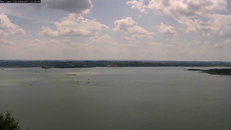 Lake Travis webcam, June 5, 2015 2:45 PM CT