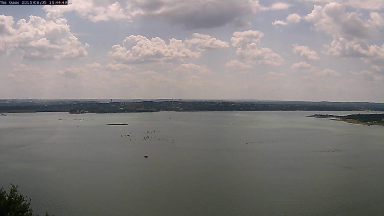 Lake Travis webcam, June 5, 2015 2:50 PM CT