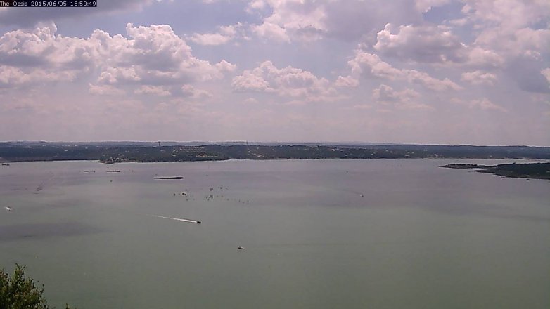 Lake Travis webcam, June 5, 2015 3:00 PM CT
