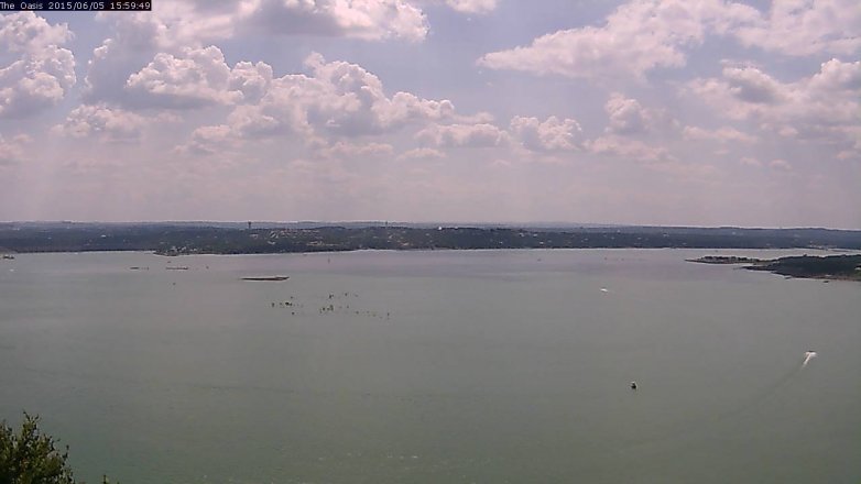 Lake Travis webcam, June 5, 2015 3:05 PM CT