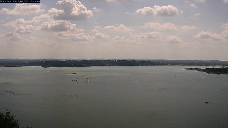 Lake Travis webcam, June 5, 2015 3:20 PM CT