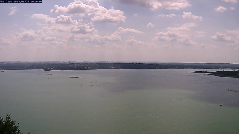 Lake Travis webcam, June 5, 2015 3:25 PM CT