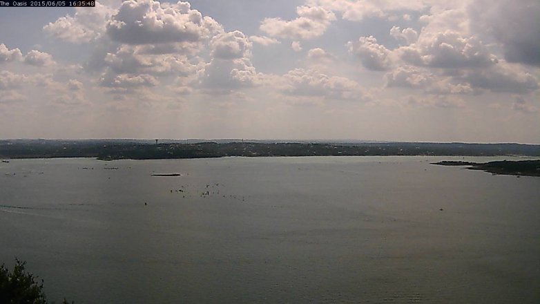 Lake Travis webcam, June 5, 2015 3:40 PM CT