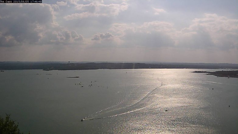 Lake Travis webcam, June 5, 2015 4:55 PM CT