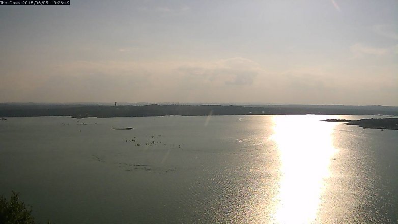 Lake Travis webcam, June 5, 2015 5:35 PM CT