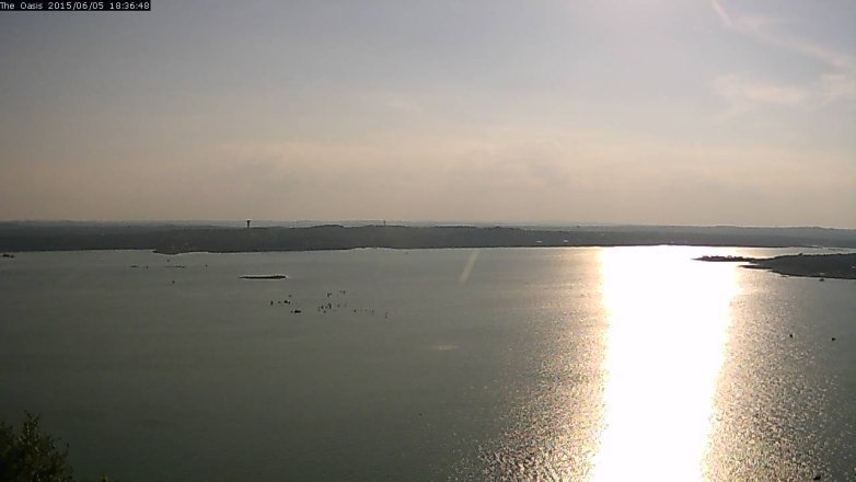 Lake Travis webcam, June 5, 2015 5:40 PM CT