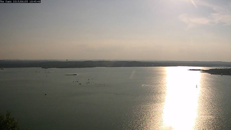 Lake Travis webcam, June 5, 2015 5:50 PM CT