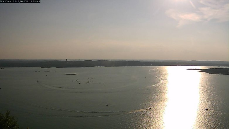 Lake Travis webcam, June 5, 2015 5:55 PM CT
