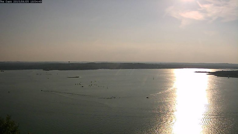 Lake Travis webcam, June 5, 2015 6:00 PM CT