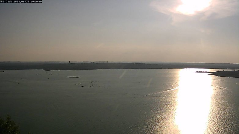 Lake Travis webcam, June 5, 2015 6:05 PM CT