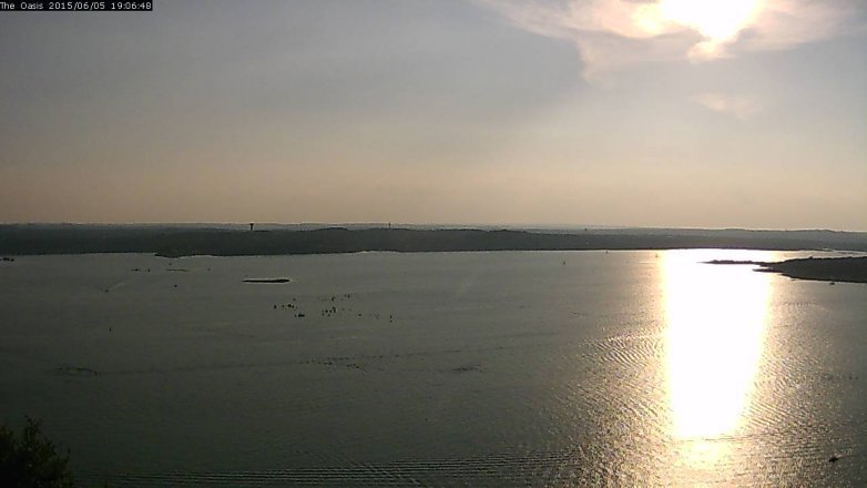 Lake Travis webcam, June 5, 2015 6:15 PM CT