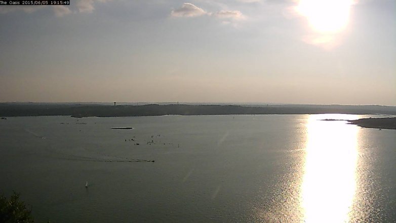 Lake Travis webcam, June 5, 2015 6:20 PM CT