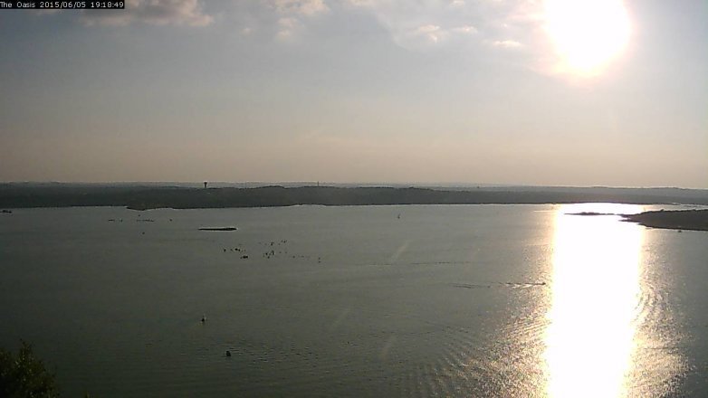 Lake Travis webcam, June 5, 2015 6:25 PM CT