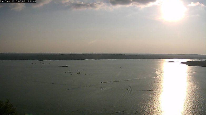 Lake Travis webcam, June 5, 2015 6:30 PM CT