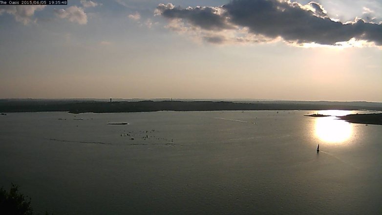 Lake Travis webcam, June 5, 2015 6:40 PM CT