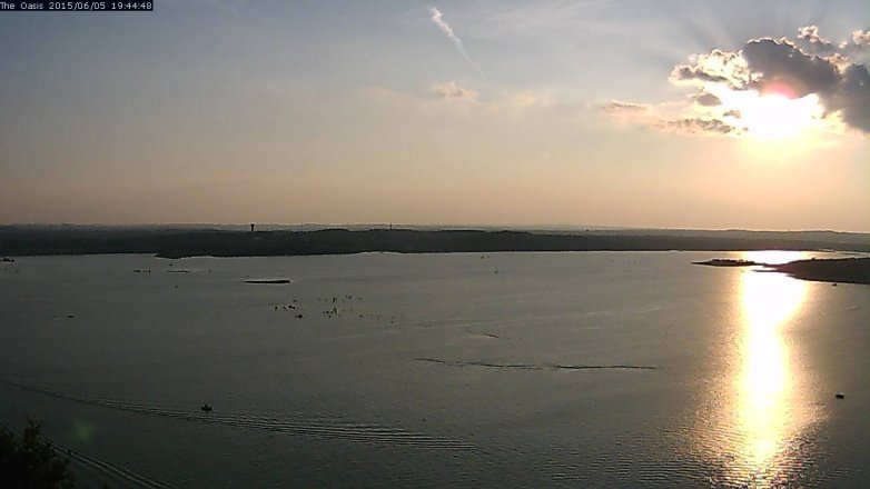 Lake Travis webcam, June 5, 2015 6:50 PM CT
