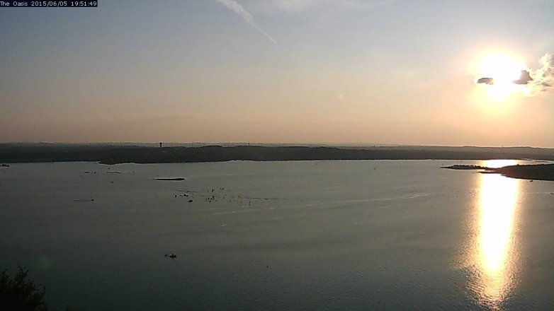 Lake Travis webcam, June 5, 2015 6:55 PM CT