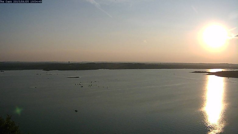 Lake Travis webcam, June 5, 2015 7:00 PM CT