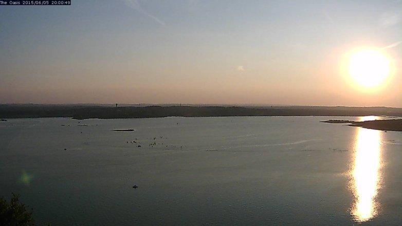 Lake Travis webcam, June 5, 2015 7:05 PM CT
