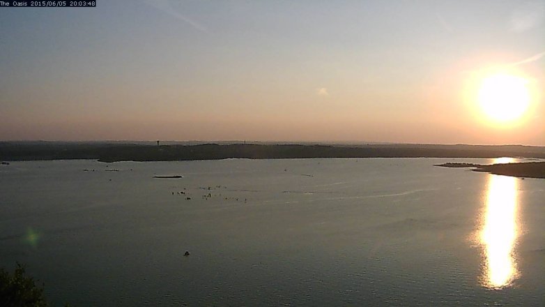 Lake Travis webcam, June 5, 2015 7:10 PM CT