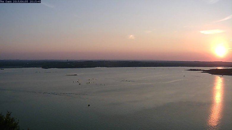 Lake Travis webcam, June 5, 2015 7:20 PM CT