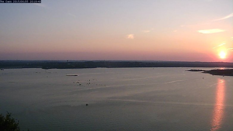 Lake Travis webcam, June 5, 2015 7:25 PM CT