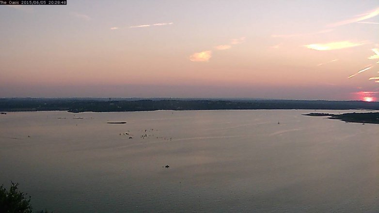 Lake Travis webcam, June 5, 2015 7:35 PM CT