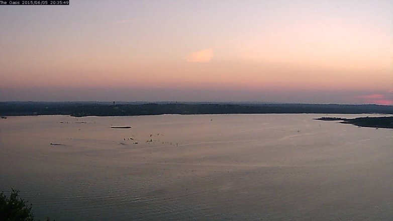 Lake Travis webcam, June 5, 2015 7:40 PM CT