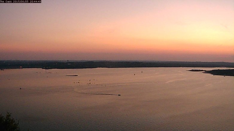 Lake Travis webcam, June 5, 2015 7:50 PM CT