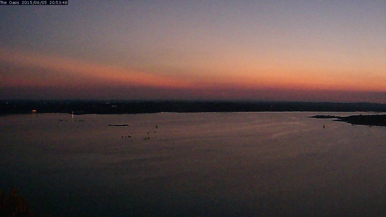 Lake Travis webcam, June 5, 2015 8:00 PM CT