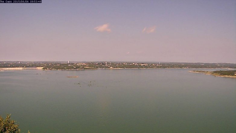 Lake Travis webcam, June 6, 2015 9:00 AM CT