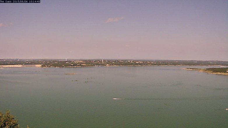 Lake Travis webcam, June 6, 2015 9:20 AM CT