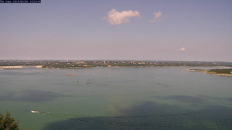 Lake Travis webcam, June 6, 2015 9:30 AM CT