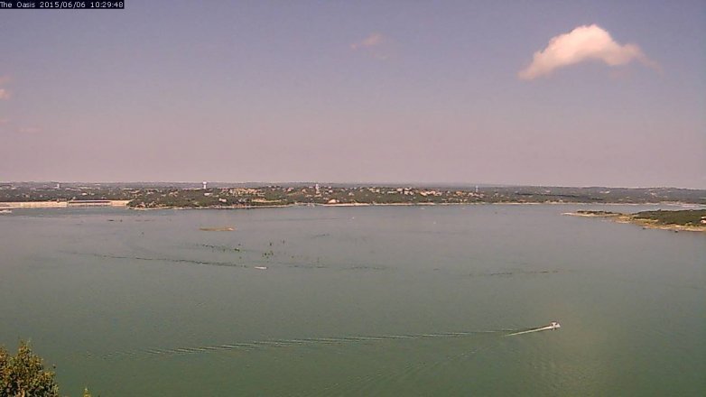 Lake Travis webcam, June 6, 2015 9:40 AM CT