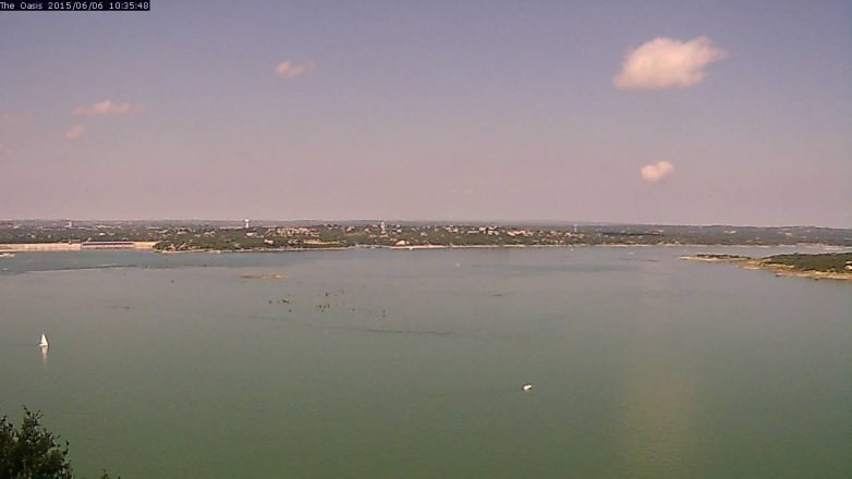 Lake Travis webcam, June 6, 2015 9:45 AM CT