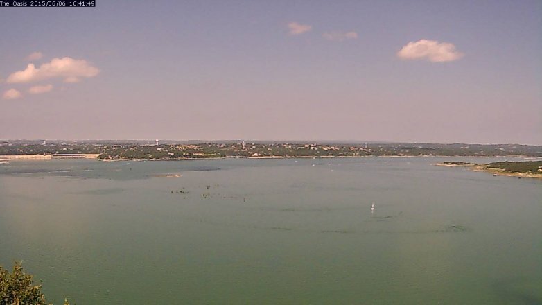 Lake Travis webcam, June 6, 2015 9:55 AM CT