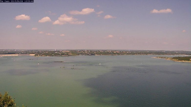 Lake Travis webcam, June 6, 2015 10:05 AM CT